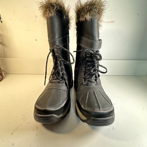 CLARKS Mazlin West womans fur‎ lined snow boots womans 9 M snowy weather - Picture 8 of 11